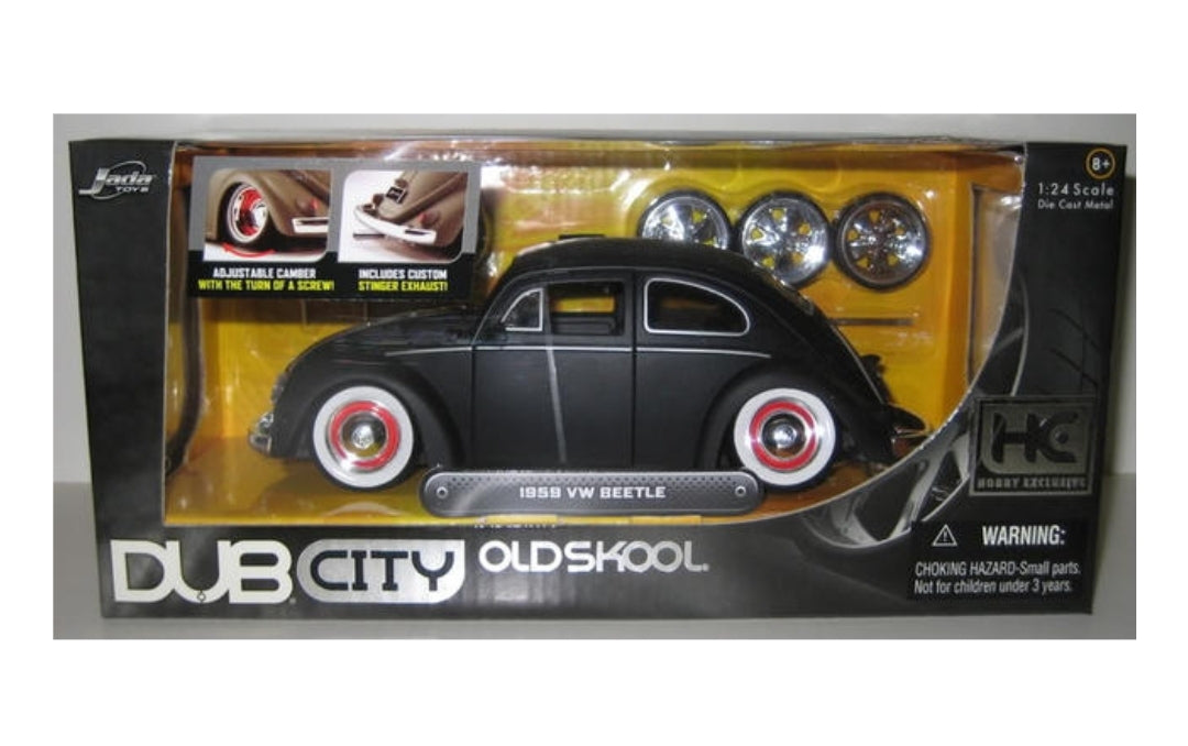 1959 VOLKSWAGEN BEETLE, FLAT BLACK, (Échelle-Scale 1:24)