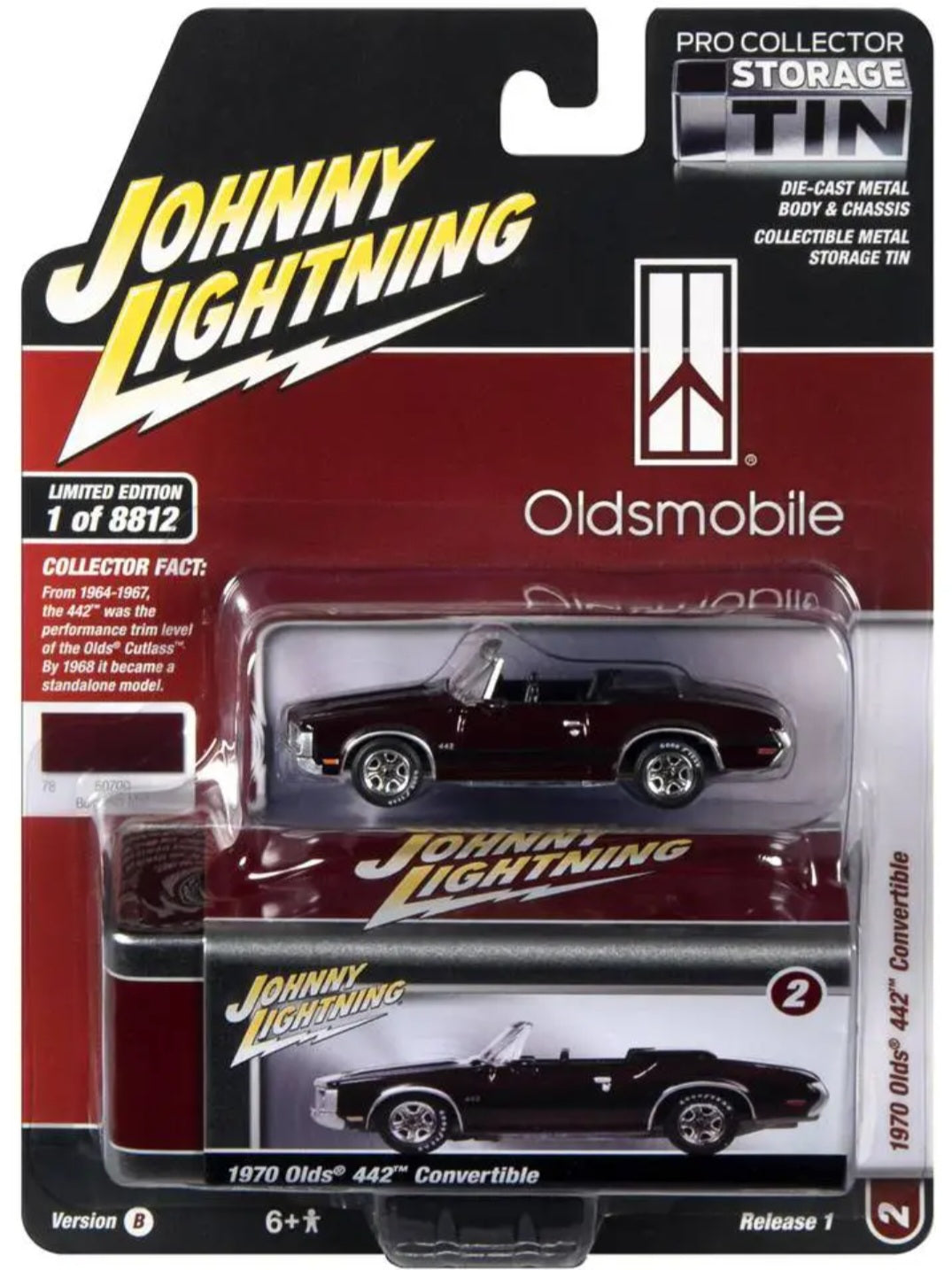 1970 OLDSMOBILE 442 CONVERTIBLE (BURGUNDY MIST)