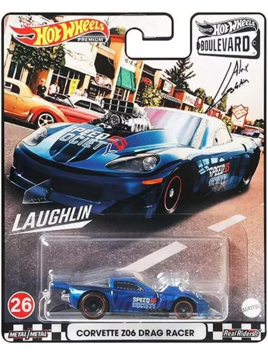 HOT WHEELS PREMIUM BOULEVARD 2021, Corvette Z06 Drag Racer Laughlin,