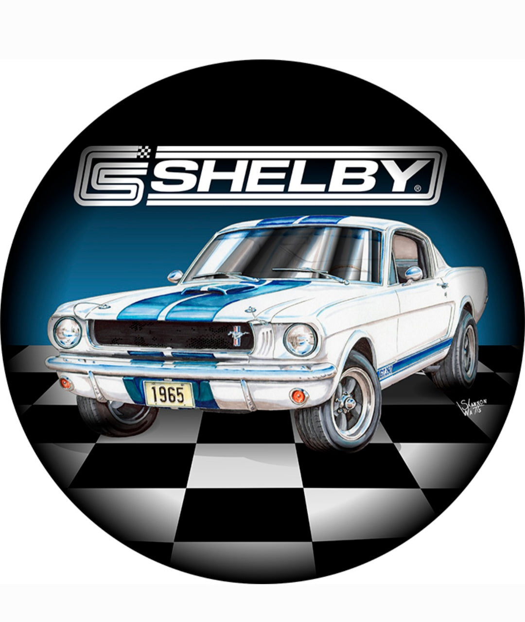 SHELBY (15" Dome Metal Sign) ****VOIR NOTE*****SEE NOTE****