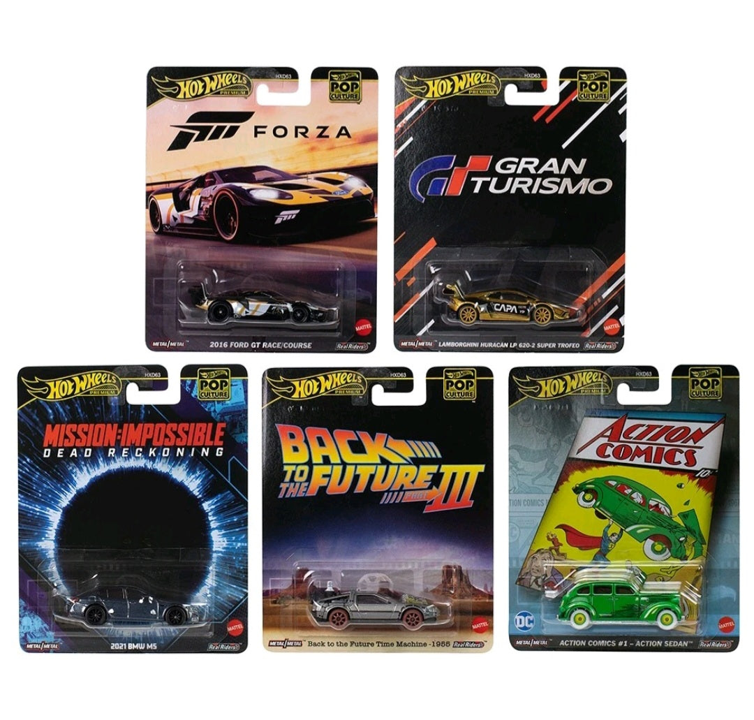 Hot Wheels 1:64 Pop Culture L Case 2025 Assortment (5 mrc) (HXD63-956L)