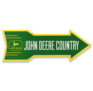 Deere & Company John Deere Country Arrow Metal Sign