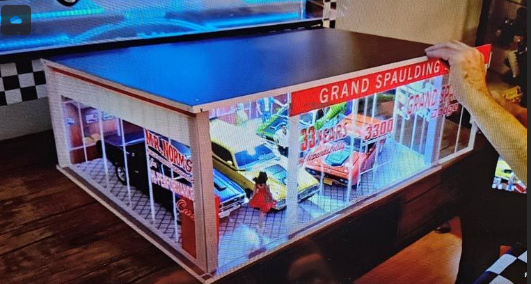 YCID-Mr. Norms Dealership Showroom Diorama 1/18