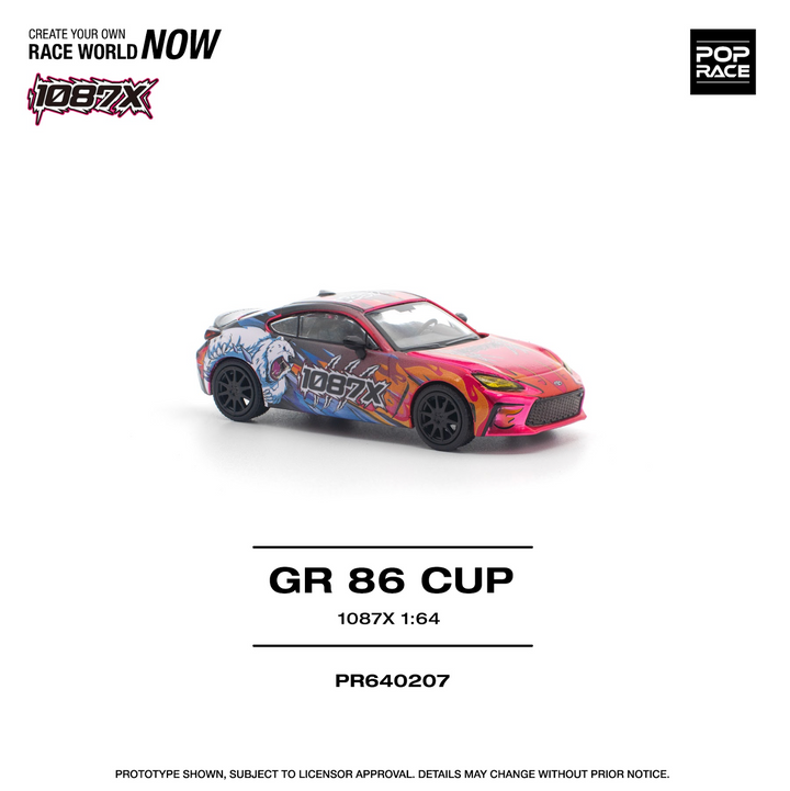 POPRACE 1/64 Toyota GR86 Cup - "1087x" - PR640207
