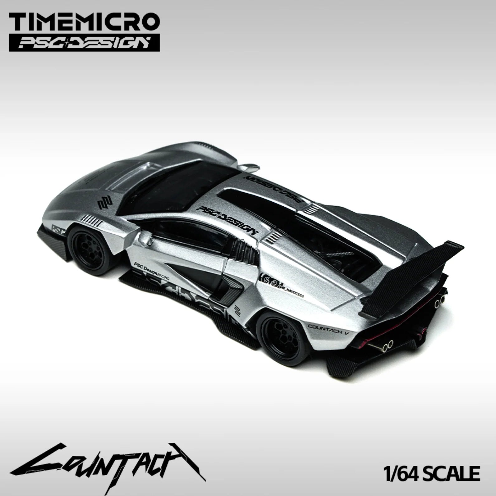 Time Micro x PSC DESIGN 1:64-Lamborghini Countach “V” TM647704