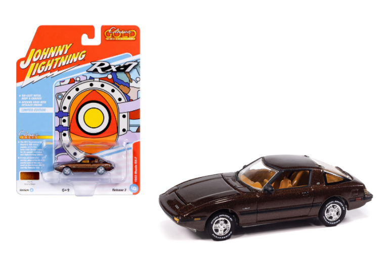 Johnny Lightning-1983 Mazda RX-7 (Havanna Brown Metallic) JLCG034A-6