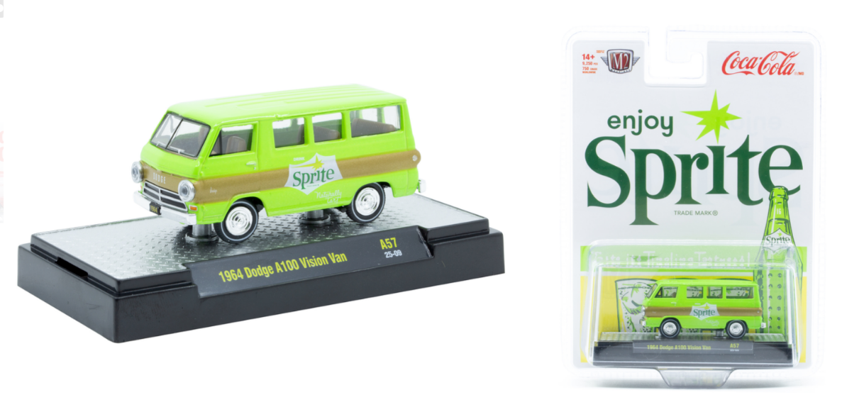 1964 Dodge A100 Vision Van – Sprite theme (52500-A57-B) (M2 Machines Coca-Cola Release A60)