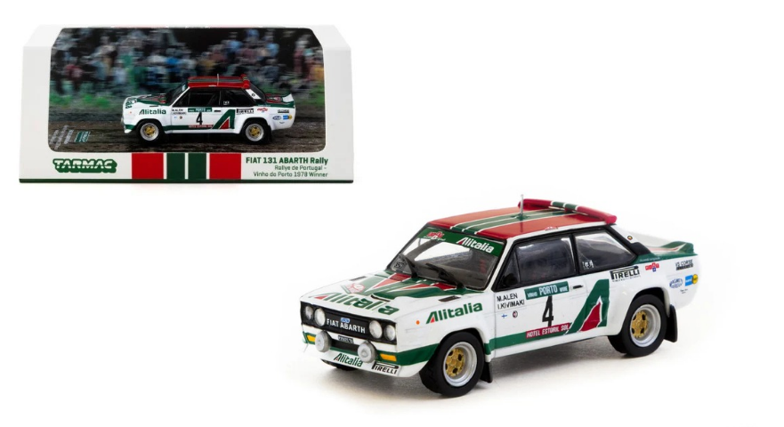 Tarmac Works Hobby64 1:64 Fiat 131 Abarth Rally Rallye de Portugal 1978 Winner