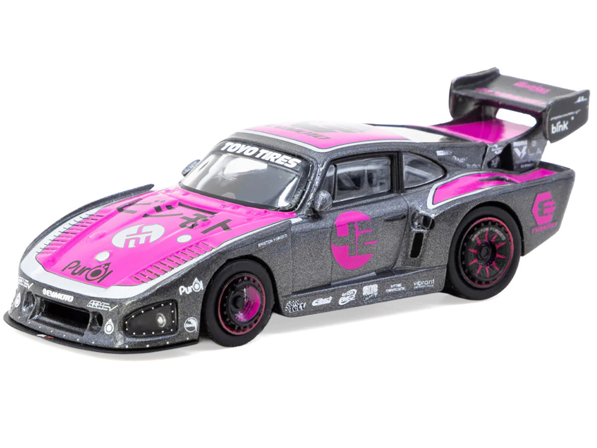 Tarmac Works 1:64-Bisimoto Porsche 935 K3V Model Car + Trading Cards Combo Set