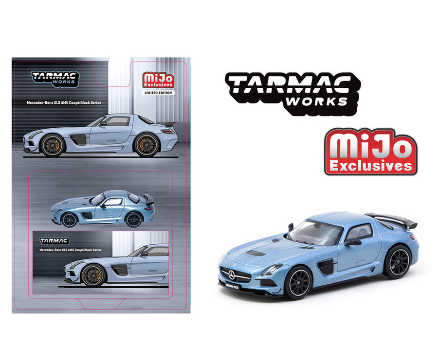Tarmac Works 1:64, Mercedes-Benz SLS AMG Coupé Black Series Matte Blue T64G-027-MB