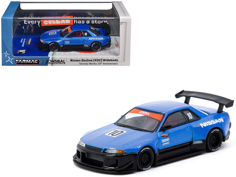 TARMAC WORKS GLOBAL64 1/64 Nissan Skyline (R32) Widebody - Designed by Jon Sibal Tarmac Works 10th Anniversary T64G-061-10TH
