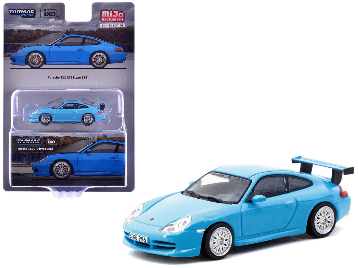 TARMAC WORKS GLOBAL64 1/64-Porsche 911 GT3 (type 996) Light Blue T64G-069-BL