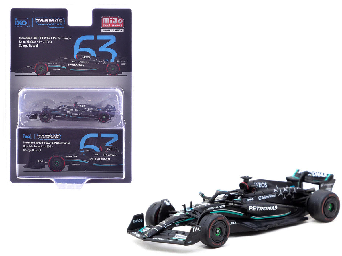 Tarmac Works 1:64- Mercedes-AMG F1 W14 E Performance Spanish Grand Prix 2023 George Russell T64G-F064-GR1