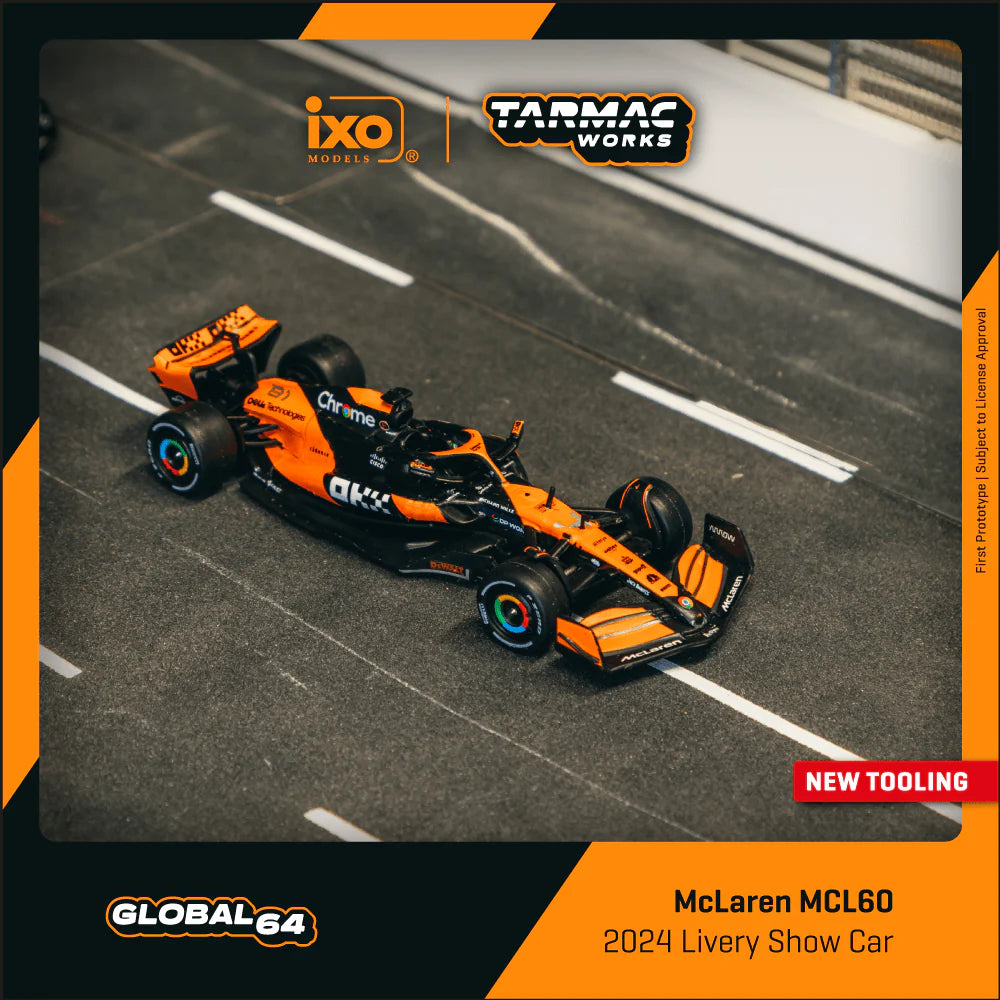 (PRE-ORDER 2025) Tarmac Works 1:64,McLaren MCL60 2024 Livery Show Car