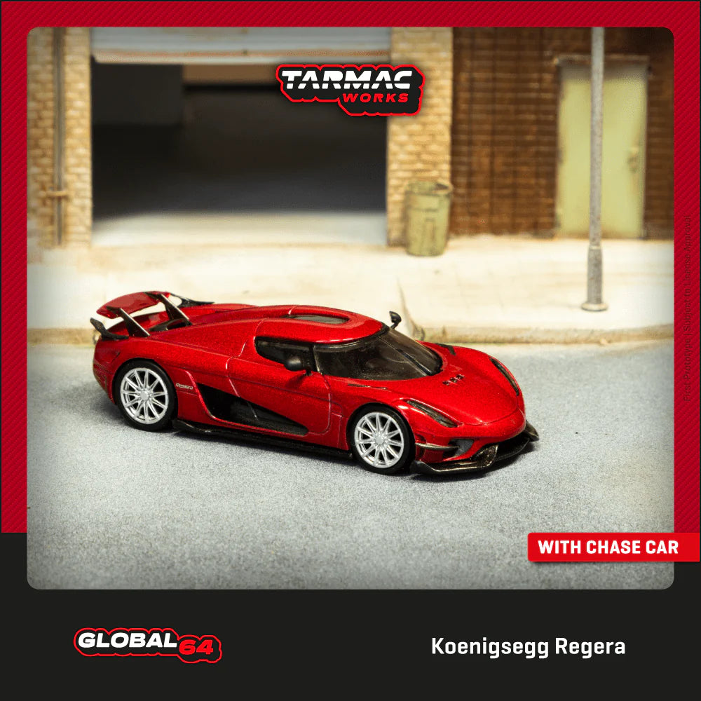 (PRE-ORDER 2025) Tarmac Works 1:64, Koenigsegg Regera Red Metallic T64G-TL017-RE