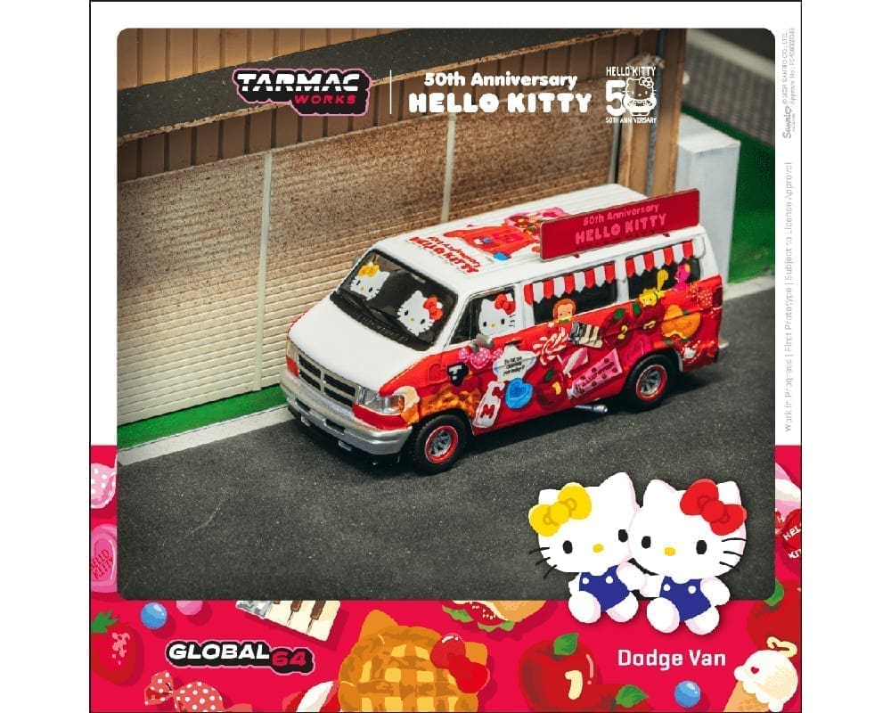 Dodge Van Hello Kitty Food Truck - 50th Anniversary