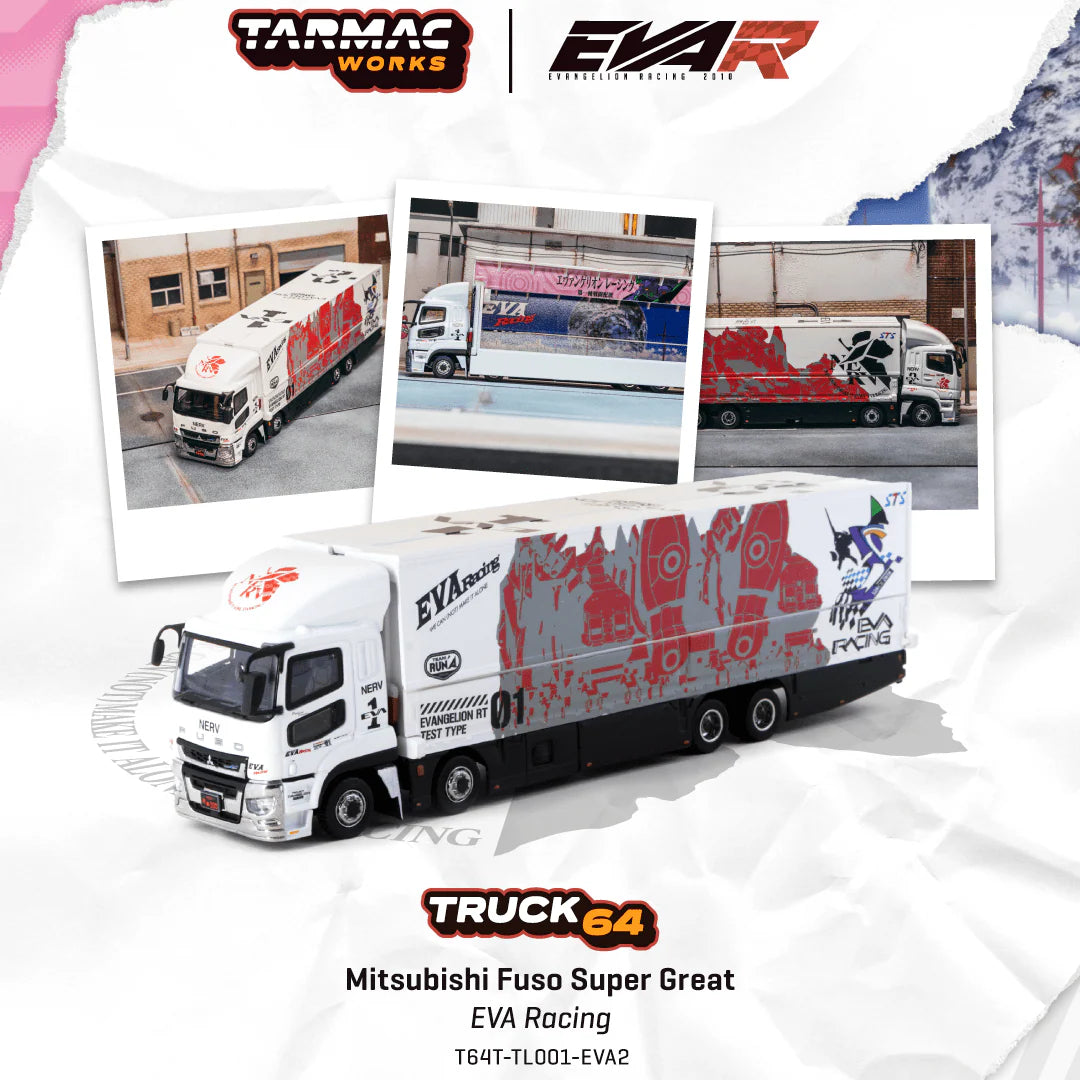 Mitsubishi Fuso Super Great EVA Racing Tarmac Works Truck64 1:64 T64T-TL001-EVA2