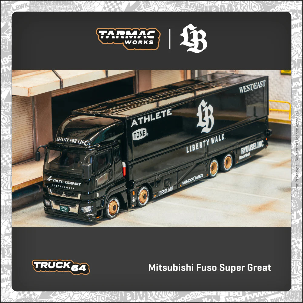 (PRE-ORDER 2025) Tarmac Works 1:64, Mitsubishi Fuso Super Great LB-TRUCKS