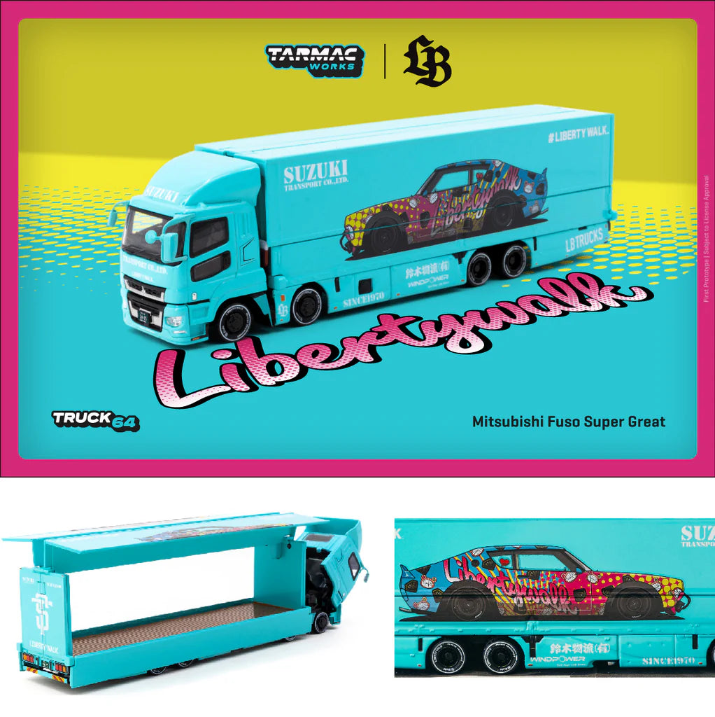 (PRE-ORDER 2025) Tarmac Works 1:64, Mitsubishi Fuso Super Great LB-TRUCKS