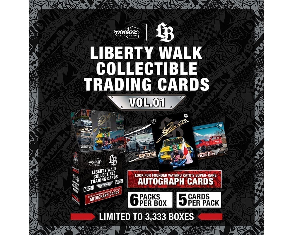 Tarmac Cards Liberty Walk Collectible Trading Cards Volume 1 – Limited Edition (1 BOX)