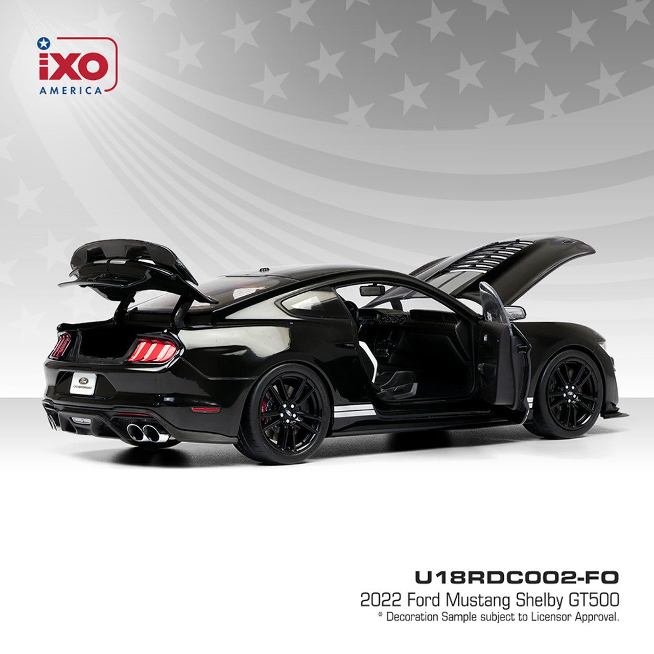 2022 Ford Mustang Shelby GT500 - Shadow Black (1:18)