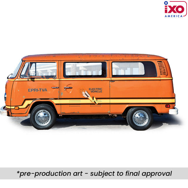 (PRE-0RDER 2026) 1978 Volkswagen Type 2 Bus "Elektrotransporter" - Orange (1:18)