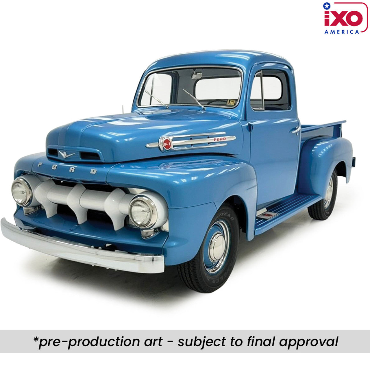1952 Ford F1 - Light Blue (1:24)