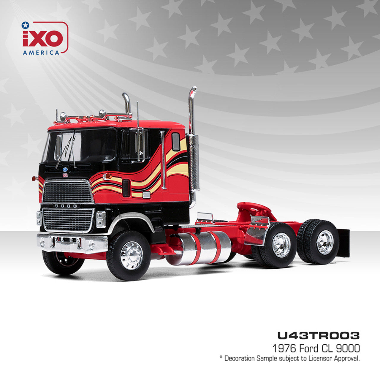 1976 Ford CL 9000 - Red and Black (1:43) U43TR003