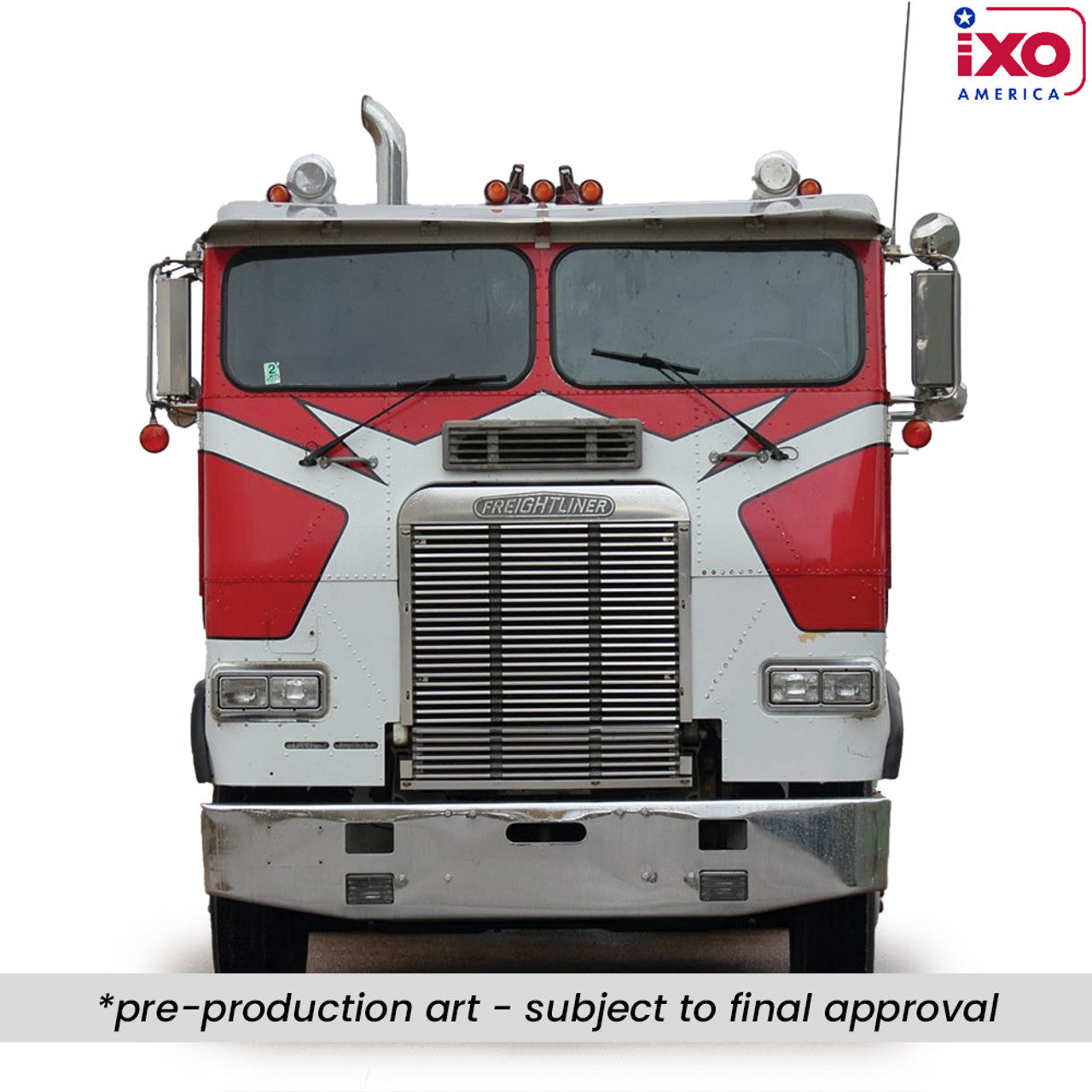 (PRE-0RDER 2025) 1987 Freightliner FLA Tow Truck - Red & White (1:43)