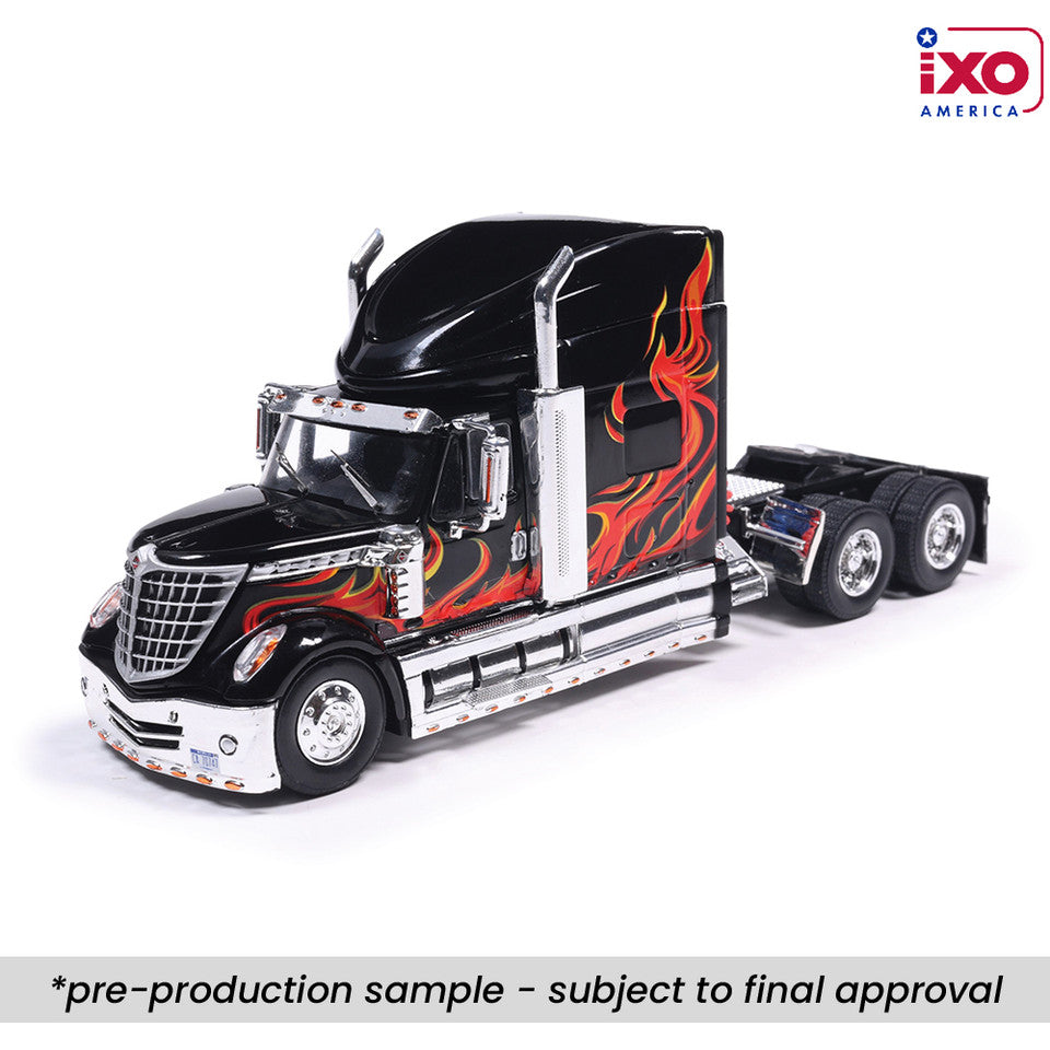 2010 International Lonestar - Black with flames (1:64)