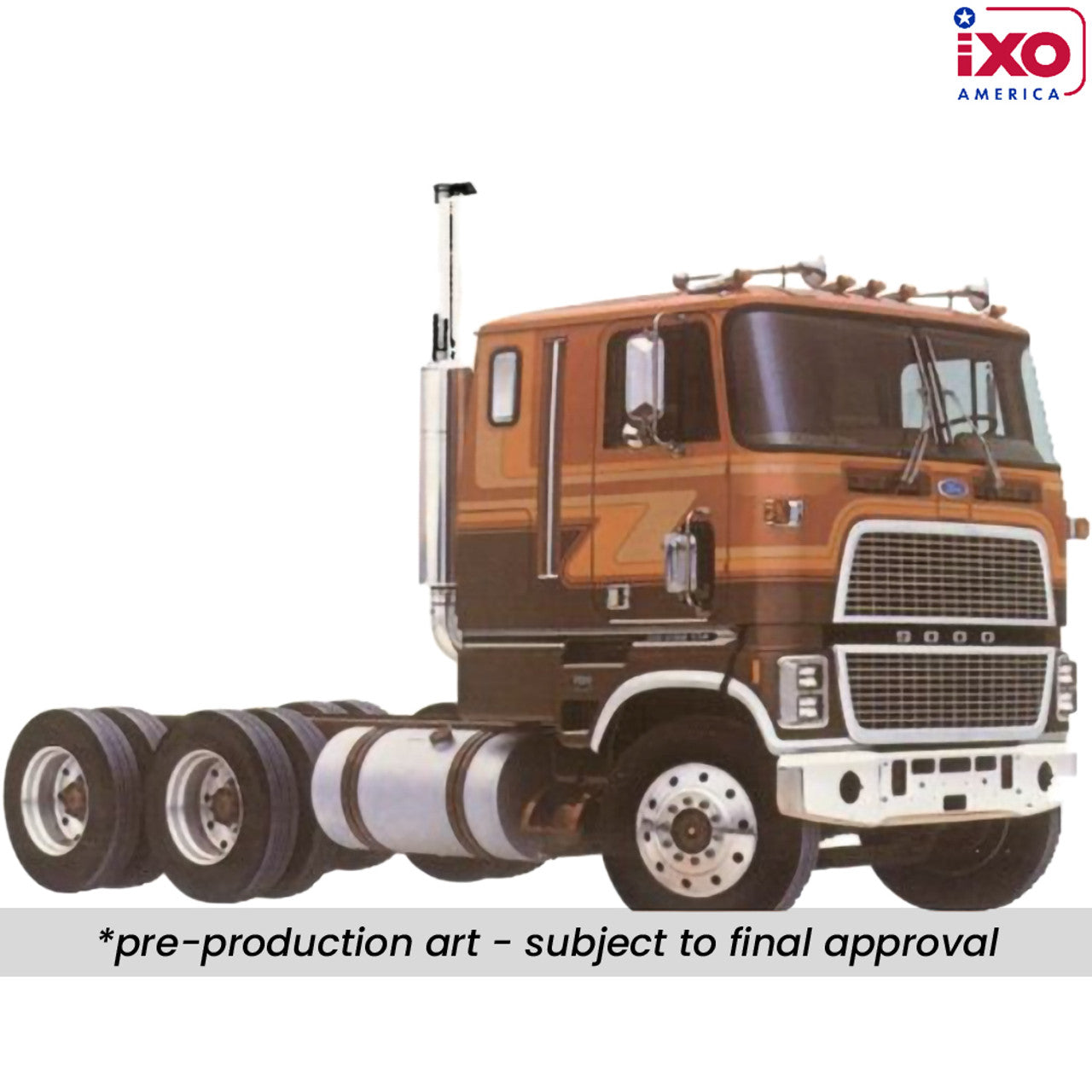 Ford COE 9000 - Brown and Tan (1:64)