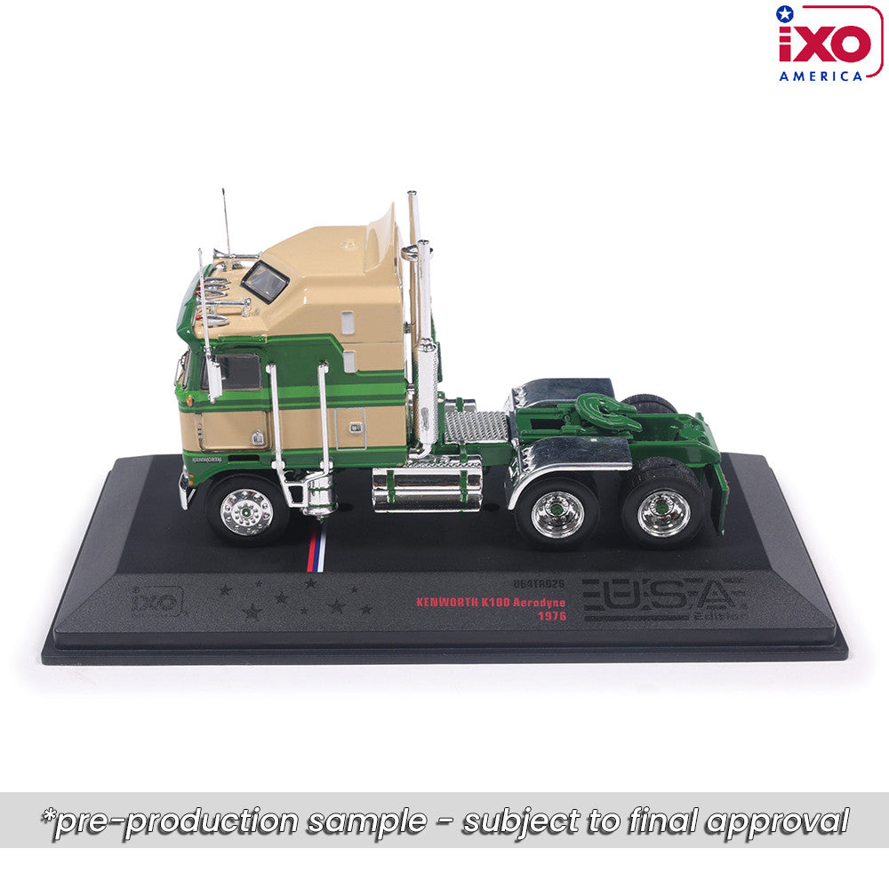 (PRE-0RDER 2026) 1976 Kenworth K100 Aerodyne - (Tan/Green)