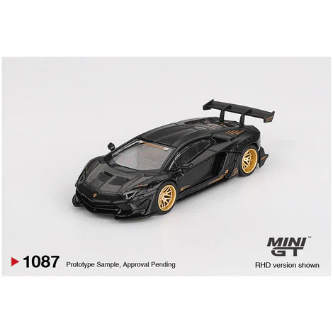 Mini GT - LB-WORKS Lamborghini Aventador Limited Edition – Matte Black (MGT01087-BL)