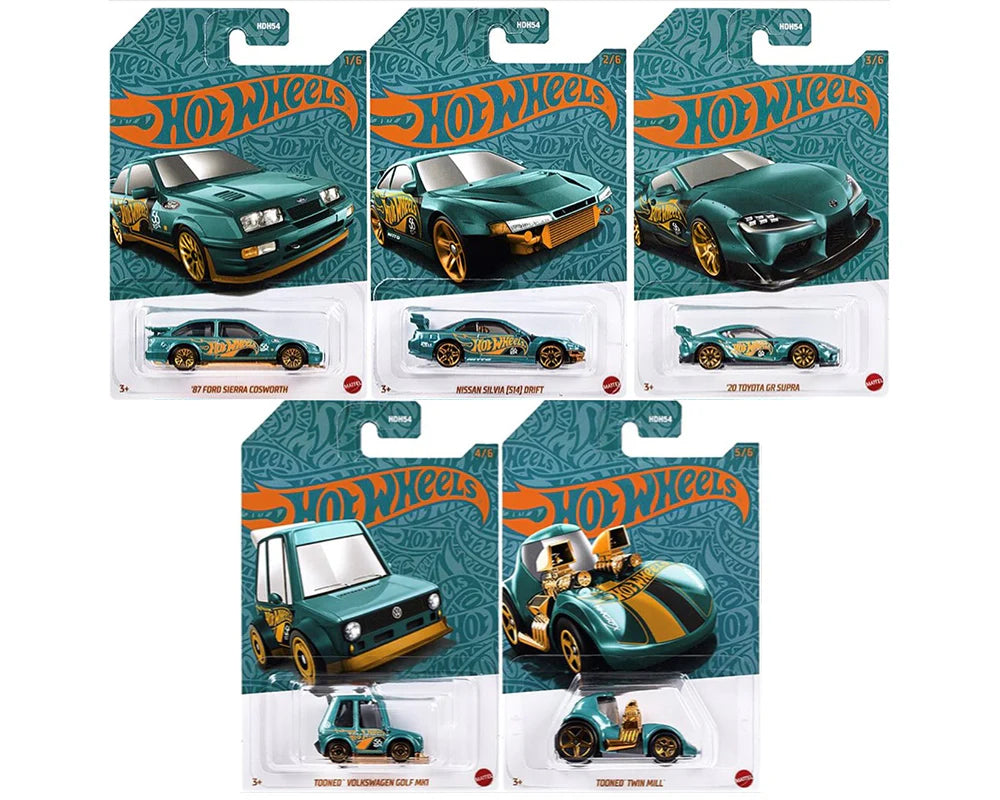 (PRE-ORDER 2025) Hot Wheels - "Pearl & Chrome (F)" - Ensemble 2024 (HDH54-956F)