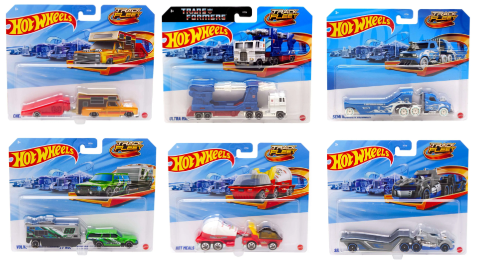 Hot Wheels Track Fleet 2026 Assortiment E – Caisse scellée de 6 – HYT56-979E