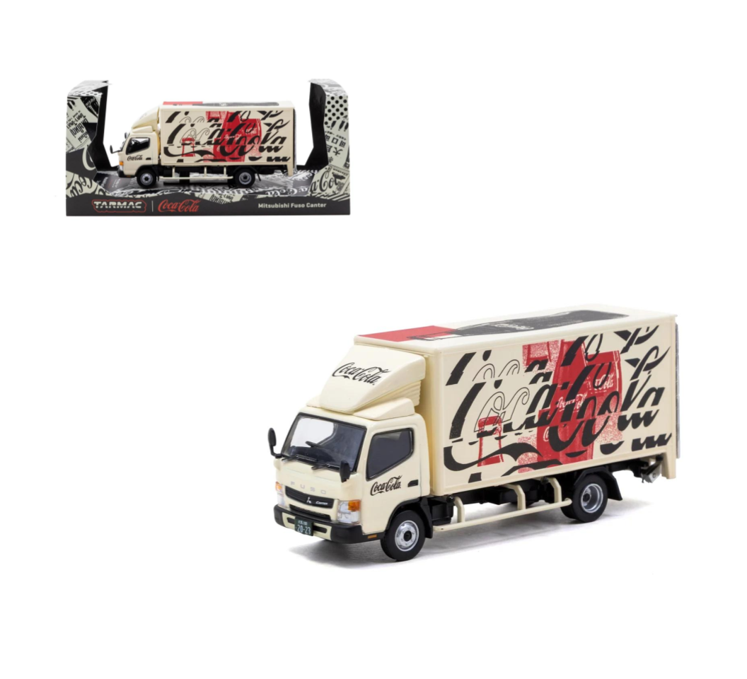 Tarmac Works Truck64 1:64 Mitsubishi Fuso Canter – Coca-Cola – T64T-TL002-CC