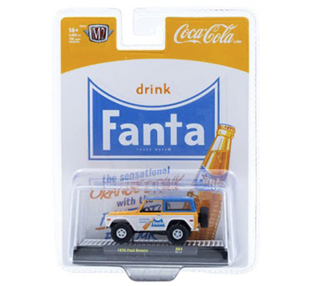 1976 Ford Bronco – M2 Machines 1:64 Coca-Cola Release A64 – 52500-A64-C
