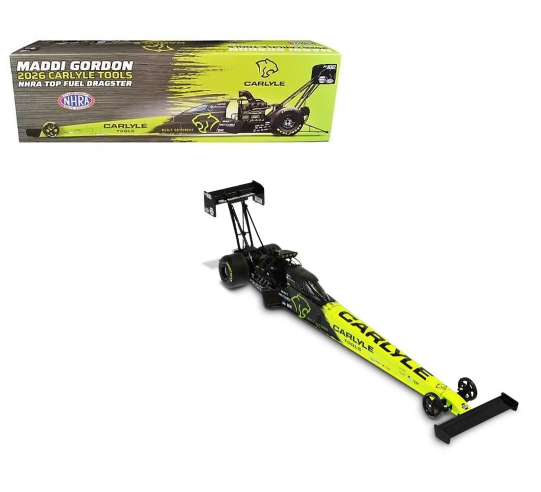 Auto World 1:24 2026 Maddi Gordon Carlyle Tools Top Fuel Dragster – AWN058
