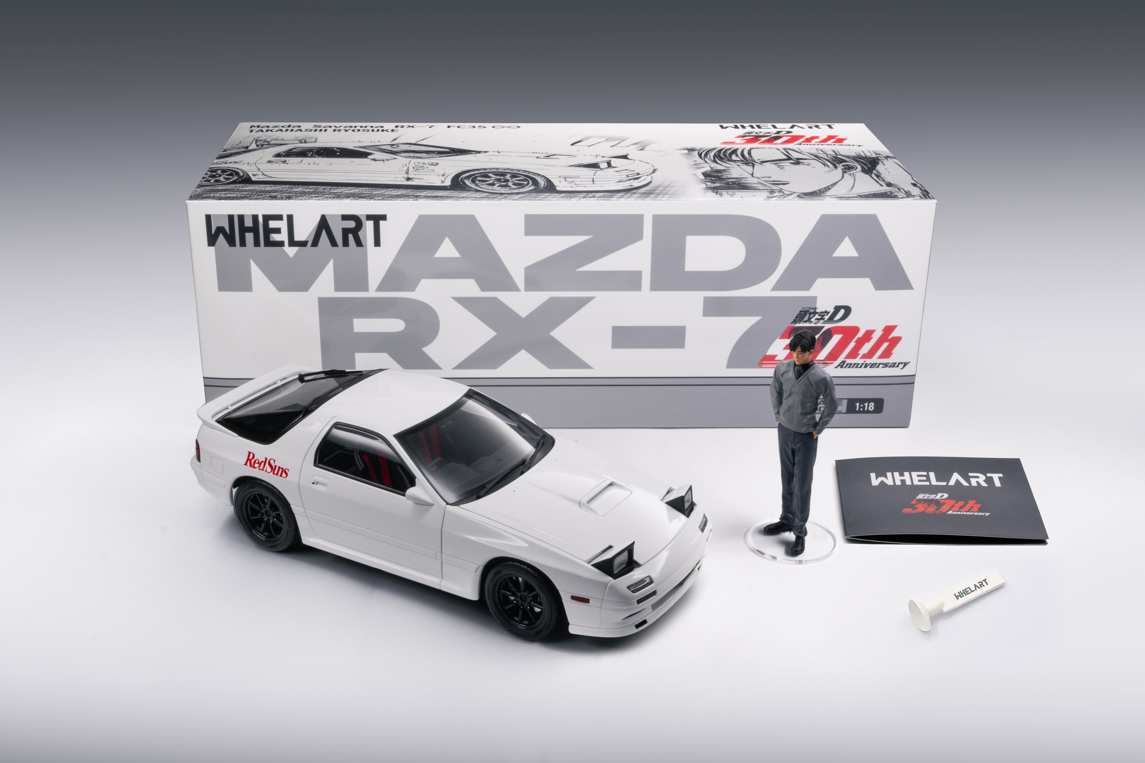 "Initial D" 30th Anniversary Edition Mazda FC3S with Figure
