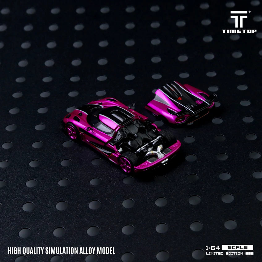 TimeTop 1/64-Time Top 1:64 Koenigsegg One1 - Pearl Rose Red TT644815