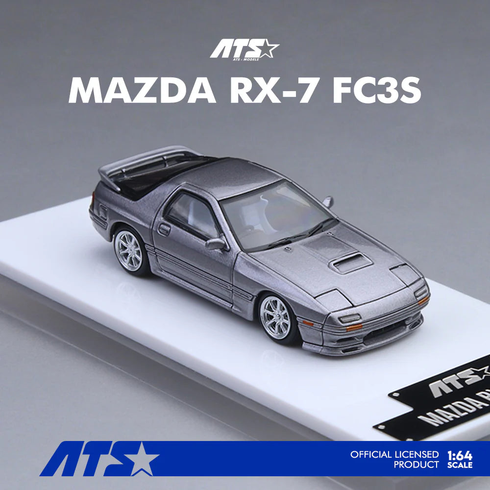 ATS MODELS 1/64- Mazda RX7-FC3S, Silver - ATS880203