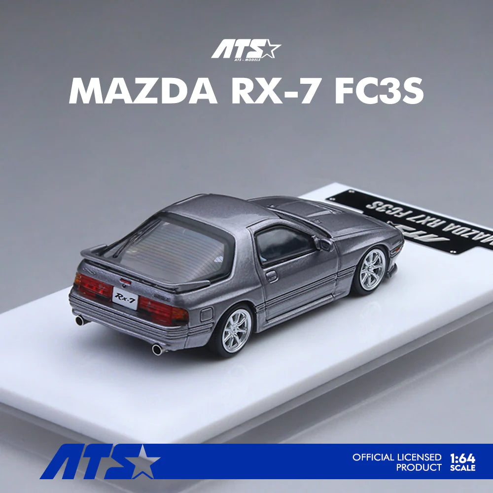 ATS MODELS 1/64- Mazda RX7-FC3S, Silver - ATS880203