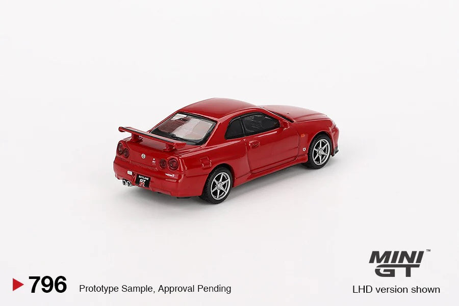 Nissan Skyline GT-R (R34) V-Spec Active Red-MINI GT