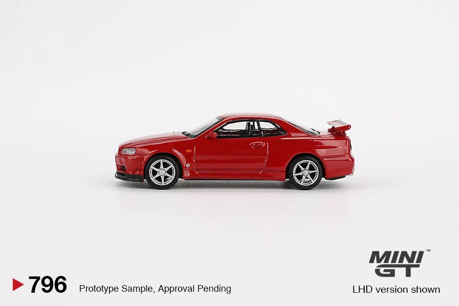Nissan Skyline GT-R (R34) V-Spec Active Red-MINI GT