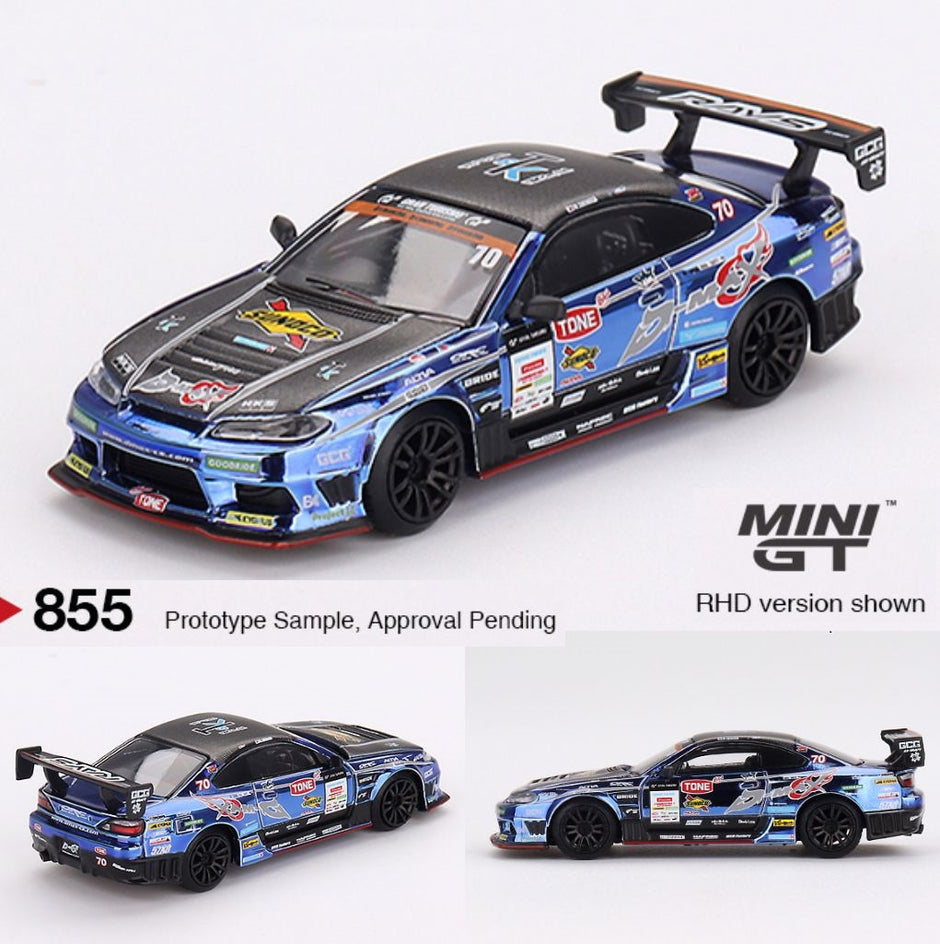 ミニGT 日産シルビア S15 D-MAX RACING #70 #46 MINI GT-Nissan Silvia (S15) D-MAX #70 D-MAX Racing 2023 D1