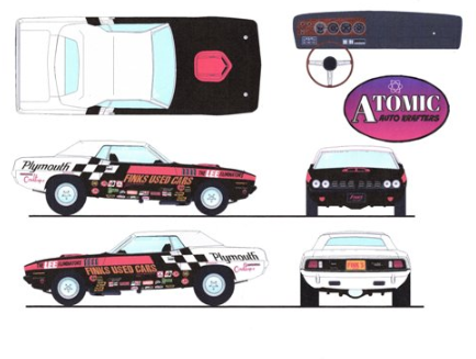 1971 Hemi Cuda Convertible Super Stock - Carroll Fink