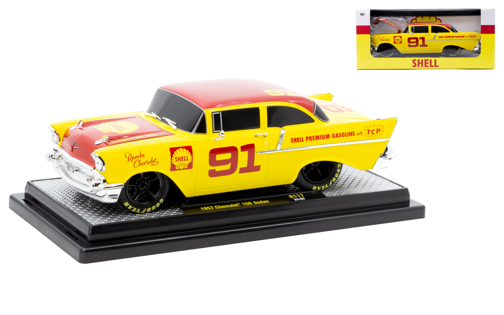 1957 Chevrolet 150 Sedan- Shell (M2 Machines 40300-R117)