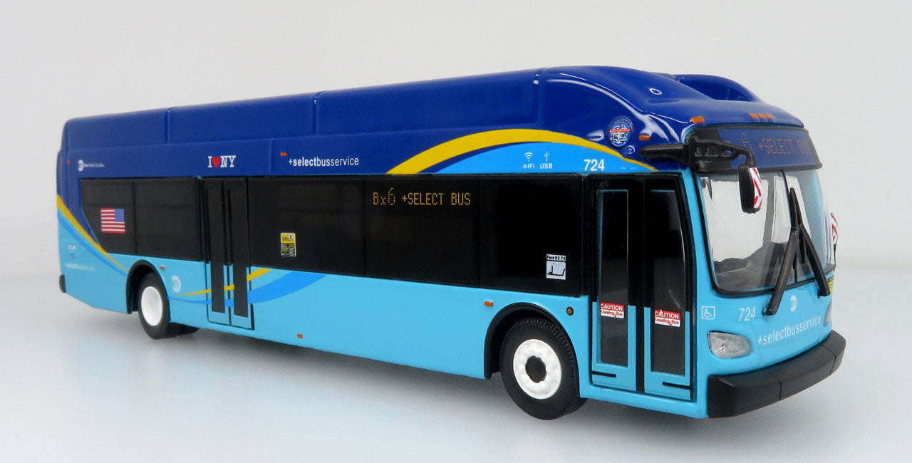 New Flyer Xcelsior XN40 Transit Bus MTA NYC Transit Select Bus (1/64 Scale)