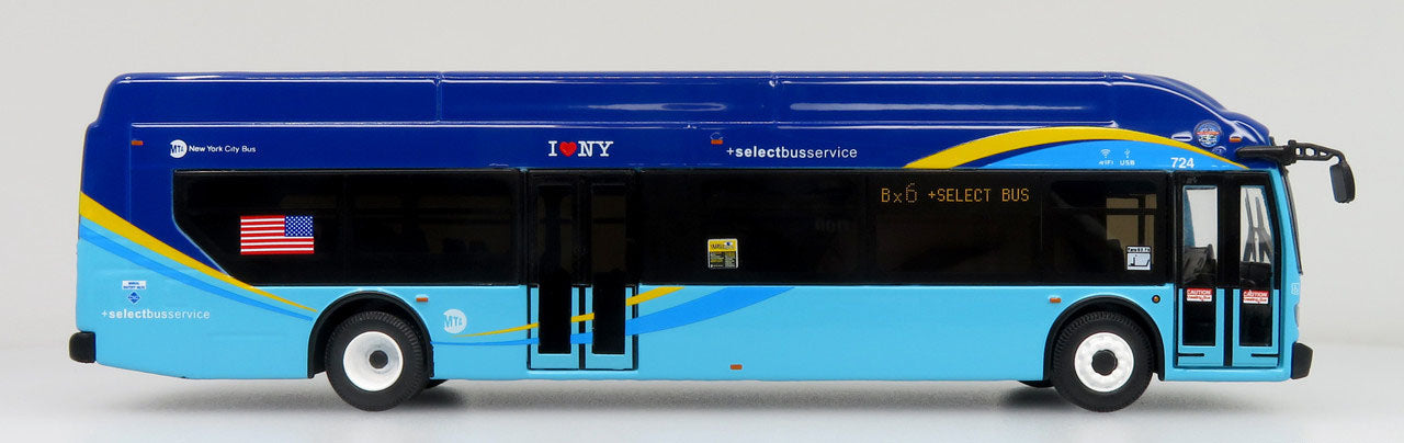 New Flyer Xcelsior XN40 Transit Bus MTA NYC Transit Select Bus (1/64 Scale)