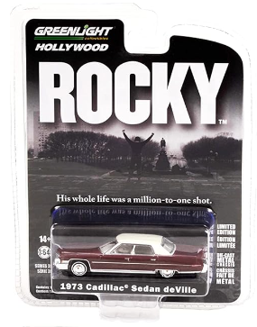 1973 Cadillac Sedan DeVille Burgundy with White Top "Rocky" (1976) Movie